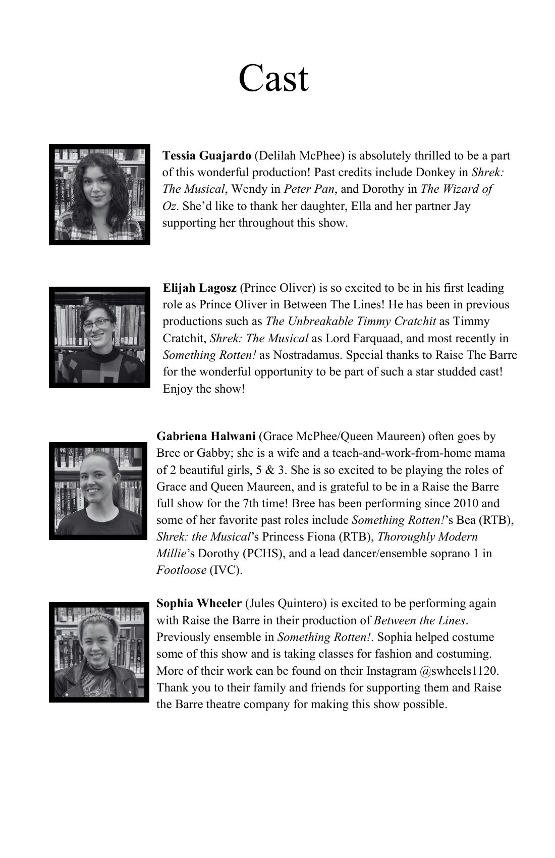 Playbill page 4